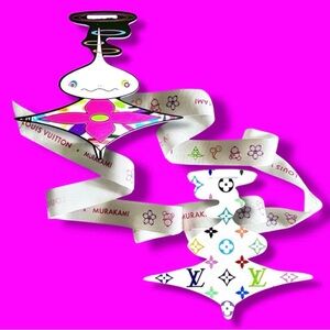 💕LVxTM 20th Anniversary Commemorative Gift Tag SUPERFLAT "Onion Head" & Ribbon